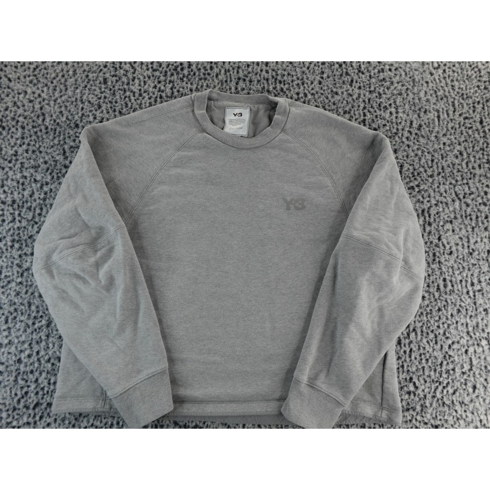 Y-3 by Yohji Yamamoto Crewneck Sweatshirt Gray Raglan Sleeve Men's L/G